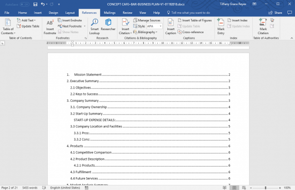 create table of contents in jutoh