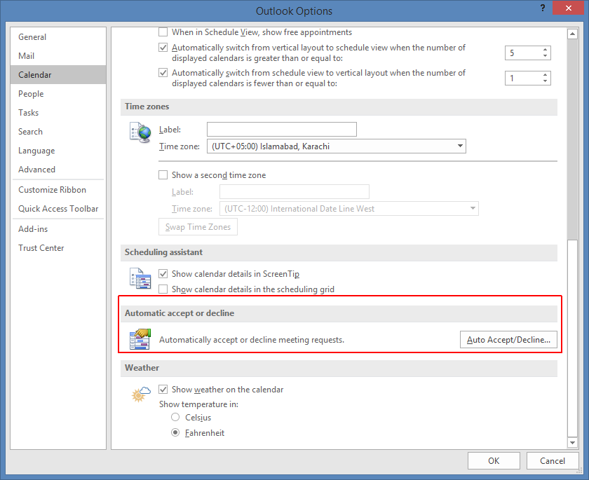 How to Automatically Accept or Reject Invites for Meetings in Outlook