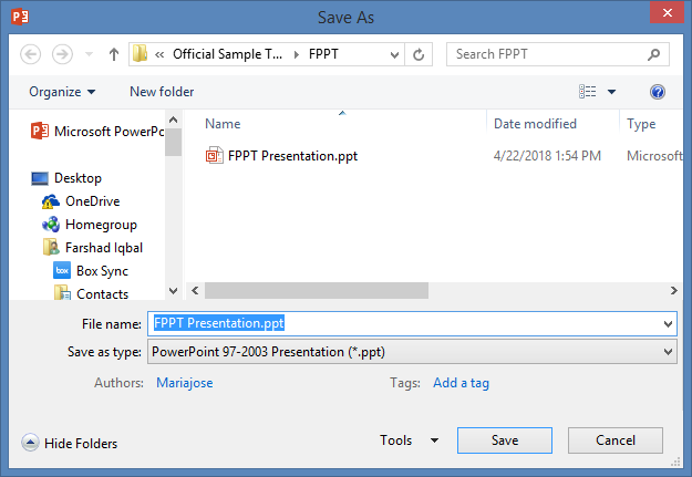 difference between ppt and pptx file formats