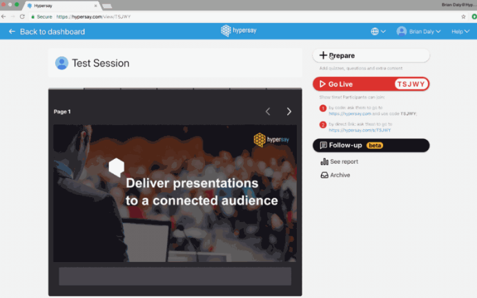 create and present interactive