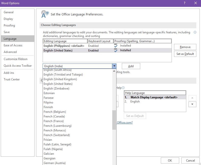 How to Switch Between American and British Spell Check in Word