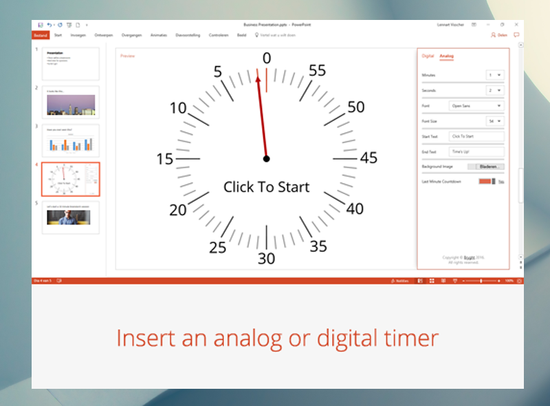 30 second timer for powerpoint image