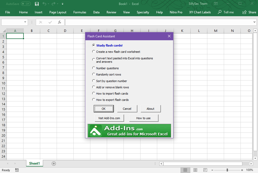 create flash cards in excel with flash card assistant excel flashcard template