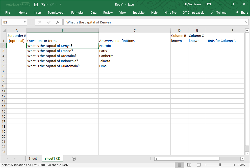 create flash cards in excel with flash card assistant excel flashcard template