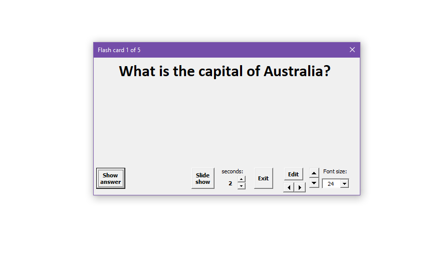 create flash cards in excel with flash card assistant excel flashcard template