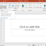 Take Screenshot in PowerPoint
