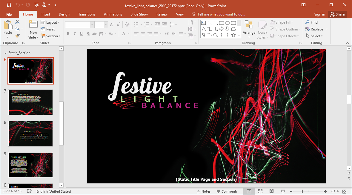 Animated Festive Lights Point Template