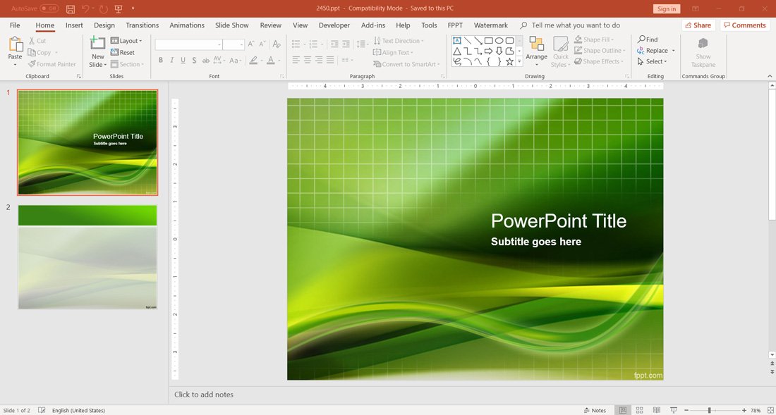 7 Recommended Green  Backgrounds for PowerPoint 