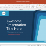 Animated Simple Layers PowerPoint Template