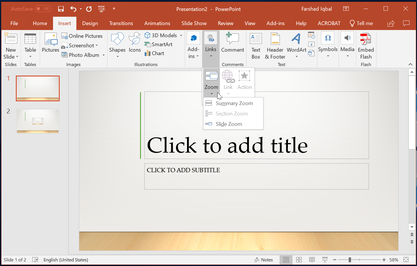 which powerpoint user to create a simple presentation quickly