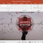 Animated Shapes Of Rhythm PowerPoint Template