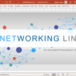 Premium Networking Lines PowerPoint Template