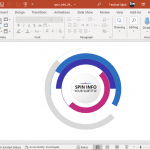 Animated spin info PowerPoint template