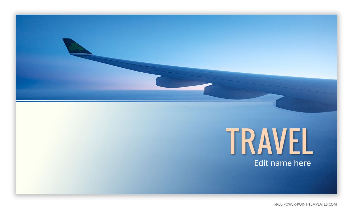 Airplane Wing PowerPoint Background