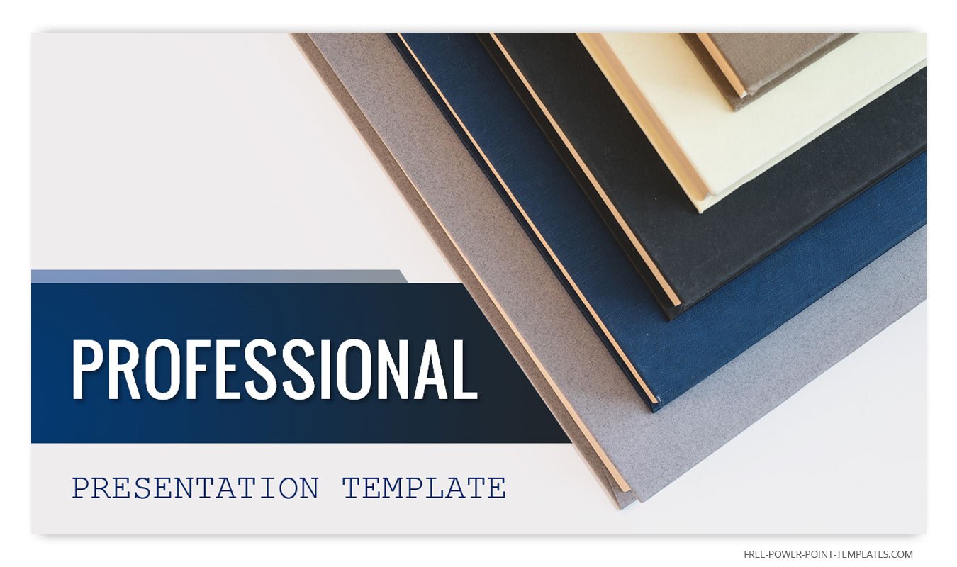 Free Books Pile PowerPoint Presentation Template
