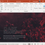 Animated dark PowerPoint template