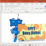 Custom text robot clipart
