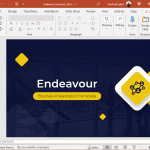 Animated endeavor business template for powerpoint