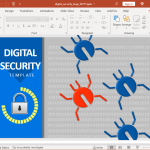 Animated digital security bugs template for PowerPoint