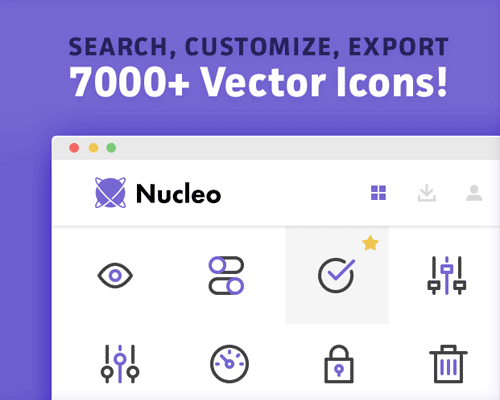 Nucleo App Icons