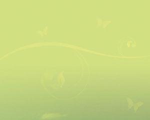 Free Green Butterfly PowerPoint Template