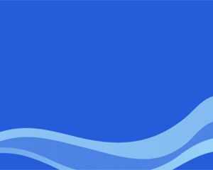 Blue Waves Slide PowerPoint Template