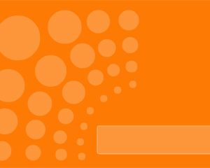 Free Orange PowerPoint Template with Dots in the Slide Design