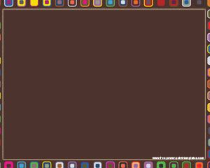 retro squares power point template