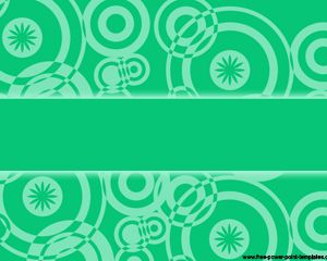 Free green Retro PowerPoint template design