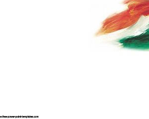 India Flag power point template