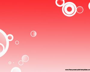 Free red vector art PowerPoint template