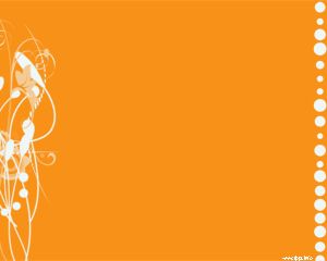 Fre shapes PowerPoint template with orange background