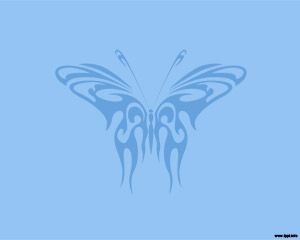 Mariposa Azul Plantilla PPT PPT Template