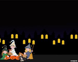 Noche de Halloween Powerpoint Template