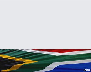 Bandera de Sudáfrica Plantilla PowerPoint PPT Template