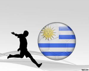 Fútbol de Uruguay Plantilla PowerPoint