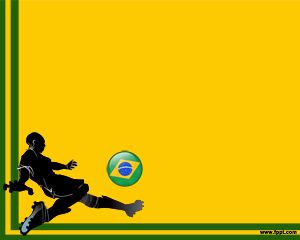 Fútbol de Brasil Plantilla PowerPoint PPT Template