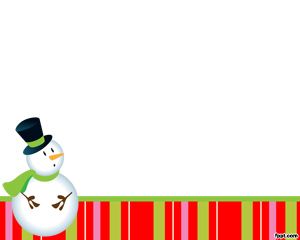 Muñeco de Nieve Plantilla PowerPoint PPT Template