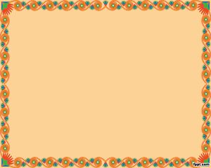 Marco Naranja para PowerPoint PPT Template