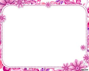 Plantilla con Marco Floral para PowerPoint PPT Template