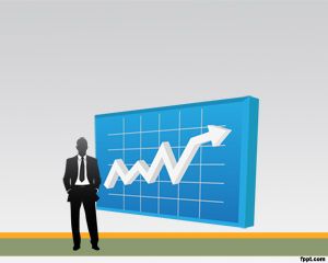 Free Analysis Business PowerPoint Template with a Finance Chart