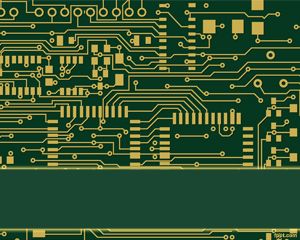 Plantilla PowerPoint de Circuito Electrónico PPT Template