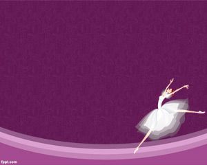 Bailarina de Ballet Plantilla PowerPoint PPT Template