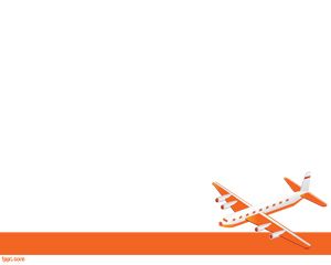 Avión Plantilla PowerPoint PPT Template