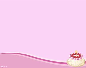 Torta de cumpleaños Plantilla PowerPoint PPT Template