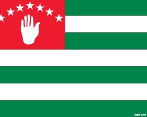 Bandera de Abjasia PowerPoint PPT Template