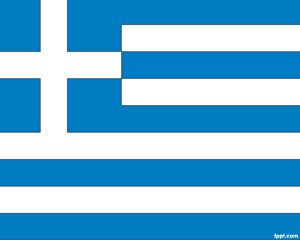 Bandera de Grecia PowerPoint PPT Template