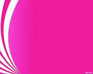 Big Pink Curves PowerPoint Template PPT Template