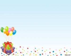 Globos de Cumpleaños Plantilla PowerPoint PPT Template