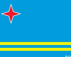 Bandera de Aruba PowerPoint PPT Template